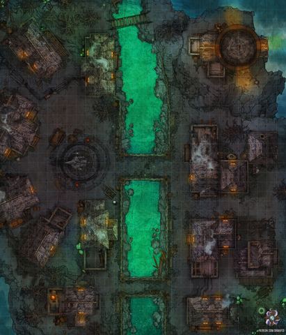1. DrMapzo, Dark City Streets 30x35