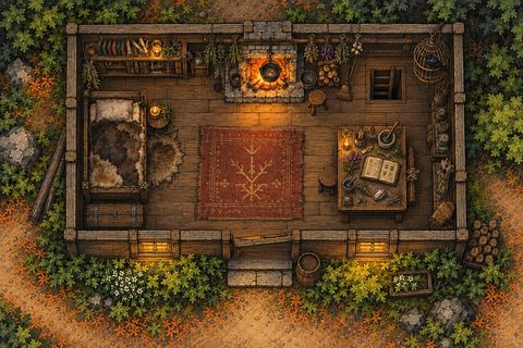 Материал обсуждения: garrik house interior battlemap (не утверждено)